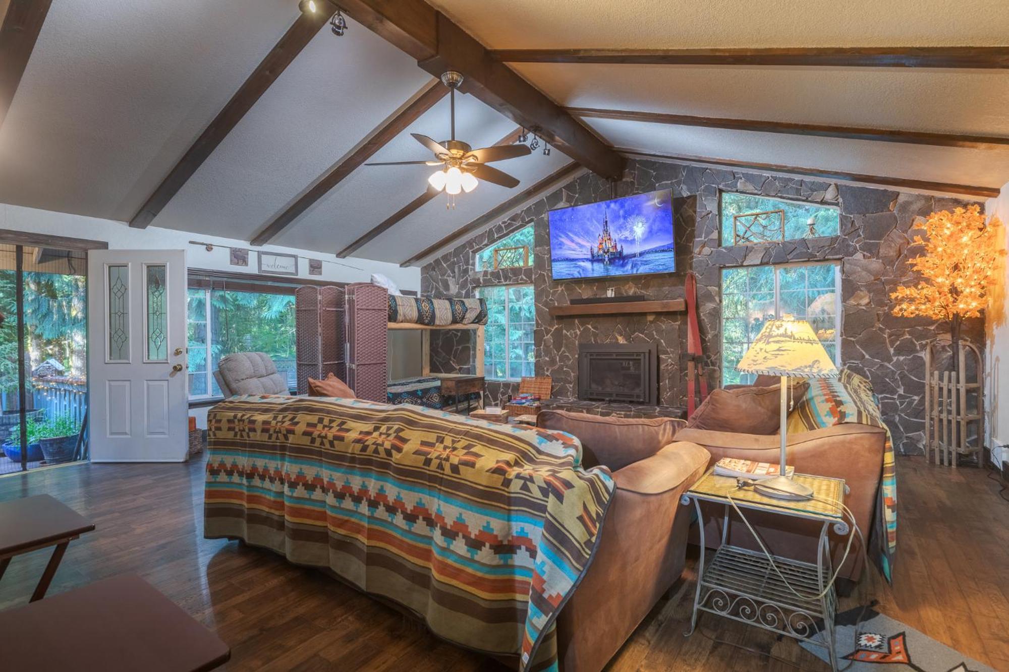 Cozy Bird House W Big Screen! Mount Hood Village ภายนอก รูปภาพ